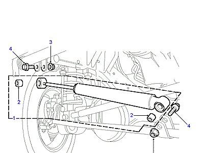 O01035 STEERING DAMPER В СБОРЕ  Discovery 2 (L50)