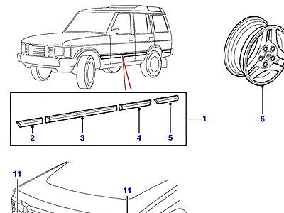 S01040 ADVENTURER - EXTERIOR TRIM  Discovery 2 (L50)