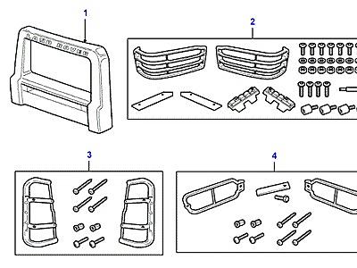 S01080 G4 LE - EXTERIOR TRIM  Discovery 2 (L50)