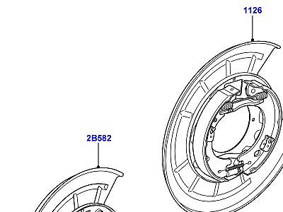 214AEK СТОЯНОЧНЫЙ ТОРМОЗ ТОРМОЗНЫЕ КОЛОДКИ  Discovery 3 (L319)