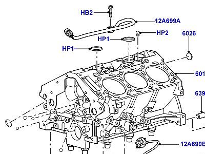 300AAFB БЛОК ЦИЛИНДРОВ И ЗАГЛУШКИ 4.0 БЕНЗИН V6  Discovery 3 (L319)