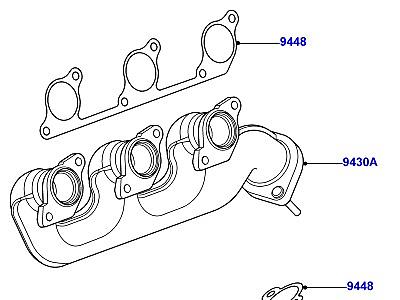 300AARC ВЫПУСКНОЙ КОЛЛЕКТОР 4.0 БЕНЗИН V6  Discovery 3 (L319)