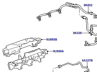303ACG6 ТОПЛИВНЫЕ ФОРСУНКИ И ТРУБОПРОВОДЫ 3.0 ДИЗЕЛЬ 24V DOHC TC  Discovery 3 (L319)
