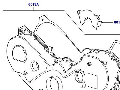 309AEV4 КРЫШКИ ГАЗОРАСПРЕДЕЛИ. МЕХАНИЗМА 2.7 ДИЗЕЛЬ V6  Discovery 3 (L319)