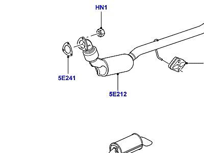 321AIN4 СИСТЕМА ВЫПУСКА 2.7 ДИЗЕЛЬ V6  Discovery 3 (L319)