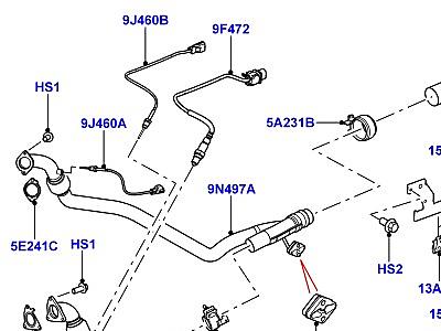 321AIN6 СИСТЕМА ВЫПУСКА 3.0 ДИЗЕЛЬ 24V DOHC TC  Discovery 3 (L319)