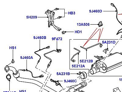 321AIO6 СИСТЕМА ВЫПУСКА 3.0 ДИЗЕЛЬ 24V DOHC TC  Discovery 3 (L319)