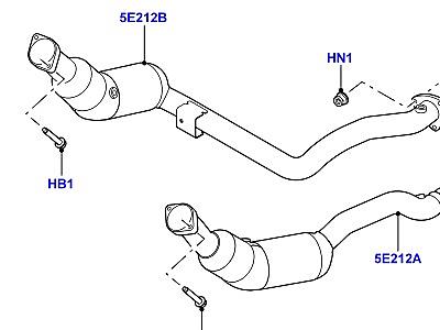 321AIT7 СИСТЕМА ВЫПУСКА 3.0L DOHC GDI SC V6 БЕНЗИН, ПЕРЕДНЯЯ СЕКЦИЯ  Discovery 3 (L319)