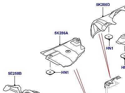 322AJEC ТЕПЛОЗАЩИТНЫЕ ЭКРАНЫ СИСТЕМА ВЫПУСКА ОТРАБОТАВШИХ ГАЗОВ 4.0 БЕНЗИН V6  Discovery 3 (L319)
