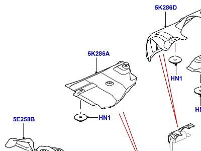 322AJGH ТЕПЛОЗАЩИТНЫЕ ЭКРАНЫ СИСТЕМА ВЫПУСКА ОТРАБОТАВШИХ ГАЗОВ 5.0L OHC SGDI NA V8 БЕНЗИН  Discovery 3 (L319)