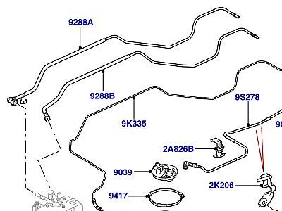 323AJI4 ТОПЛИВНЫЙ БАК И СОПУТСТВУЮЩИЕ ЭЛЕМЕНТЫ 2.7 ДИЗЕЛЬ V6  Discovery 3 (L319)