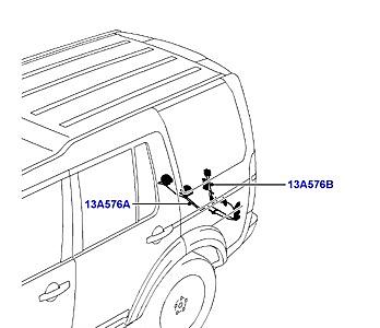 418AGO ЭЛЕКТРОПРОВОДКА КУЗОВА И ЗАДКА TOWING  Discovery 3 (L319)