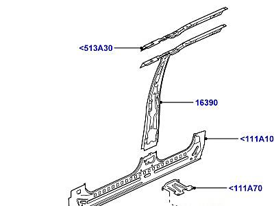500AAN БОКОВЫЕ ПАНЕЛИ - ВНУТРЕННИЕ ПЕРЕДНИЙ  Discovery 3 (L319)