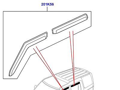 102ABI КОМПЛЕКТЫ ОТДЕЛКИ КУЗОВА - БОКОВЫЕ АКСЕССУАРЫ  Discovery 4 (L319)