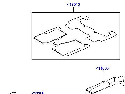 102ACA ОТДЕЛКА САЛОНА АКСЕССУАРЫ НАПОЛЬНЫЕ КОВРИКИ  Discovery 4 (L319)
