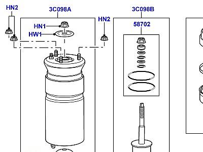 202ABF СТОЙКИ И ПРУЖИНЫ ПЕРЕДНЕЙ ПОДВЕСКИ  Discovery 4 (L319)