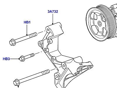 218AFZ ОПОРА НАСОСА УСИЛИТЕЛЯ РУЛЕВОГО УПРАВЛЕНИЯ  Discovery 4 (L319)