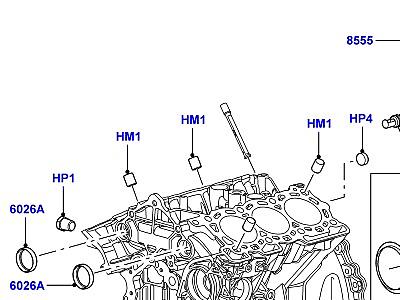 300AAF4 БЛОК ЦИЛИНДРОВ И ЗАГЛУШКИ 2.7 ДИЗЕЛЬ V6  Discovery 4 (L319)