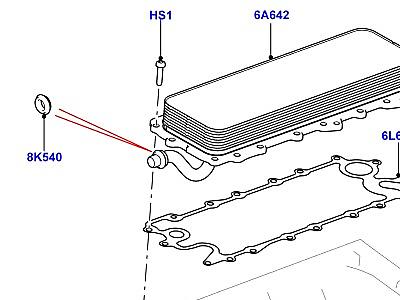 301AAZ7 МАСЛЯНЫЙ РАДИАТОР И ФИЛЬТР 3.0L DOHC GDI SC V6 БЕНЗИН, МАСЛЯНЫЙ РАДИАТОР  Discovery 4 (L319)