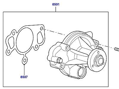 302ABPF НАСОС ОХЛАЖДАЮЩЕЙ ЖИДКОСТИ 4.4 AJ БЕНЗИН V8  Discovery 4 (L319)