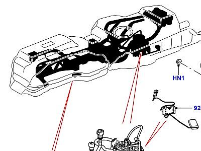 303ACL7 ТОПЛИВНЫЙ НАСОС И ДАТЧИК 3.0L DOHC GDI SC V6 БЕНЗИН  Discovery 4 (L319)
