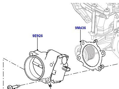 303ACT7 КОРПУС ДРОССЕЛЬНОЙ ЗАСЛОНКИ 3.0L DOHC GDI SC V6 БЕНЗИН  Discovery 4 (L319)