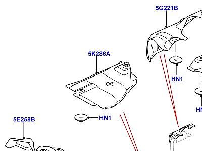 322AJE7 ТЕПЛОЗАЩИТНЫЕ ЭКРАНЫ СИСТЕМА ВЫПУСКА ОТРАБОТАВШИХ ГАЗОВ 3.0L DOHC GDI SC V6 БЕНЗИН  Discovery 4 (L319)