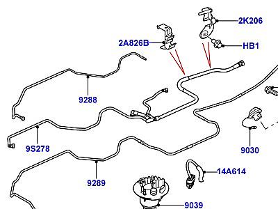 323AJLF ТОПЛИВНЫЙ БАК И СОПУТСТВУЮЩИЕ ЭЛЕМЕНТЫ 4.4 AJ БЕНЗИН V8 АВТОМОБИЛИ, ОБОРУДОВАННЫЕ ТОПЛИВНЫМ БАКОМ 10MY С 2 ВЕНТИЛЯЦИОННЫМИ ТРУБОПРОВОДАМИ ЭТОТ РАЗДЕЛ ОТНОСИТСЯ К TSB LTB00293  Discovery 4 (L319)