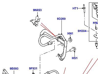 323AJZ7 ТОПЛИВНЫЕ МАГИСТРАЛИ 3.0L DOHC GDI SC V6 БЕНЗИН  Discovery 4 (L319)