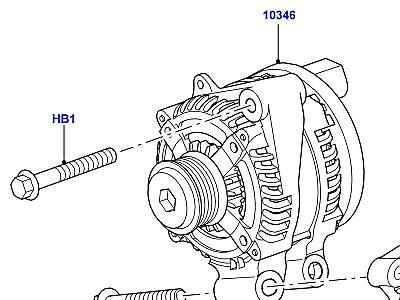407ADC ГЕНЕРАТОР И КРЕПЛЕНИЕ  Discovery 4 (L319)