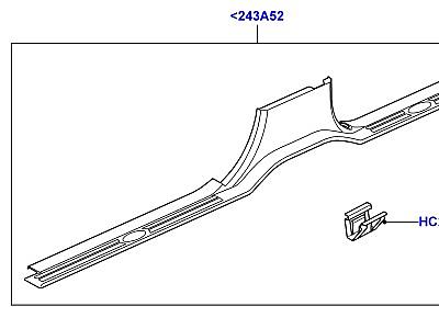 503ADC БОКОВАЯ ОТДЕЛКА ПОРОГ  Discovery 4 (L319)