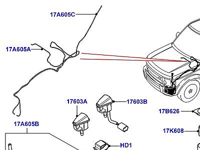 511AJZ ОМЫВАТЕЛЬ ЛОБОВОГО СТЕКЛА  Discovery 4 (L319)