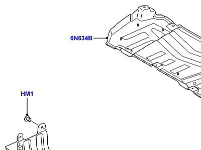 519AMI БРЫЗГОВИКИ ТЕПЛОЗАЩИТНЫЕ ЭКРАНЫ ПОДДОН  Discovery 4 (L319)
