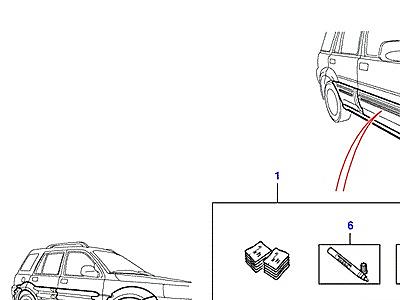 A01030 СТИЛИСТИЧЕСКИЕ ЭЛЕМЕНТЫ КУЗОВА  Freelander 1 (L314)