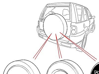 A01060 COVER-SPARE WHEEL  Freelander 1 (L314)