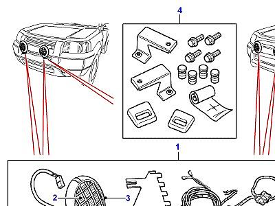 A01090 KIT-DRIVING LAMPS  Freelander 1 (L314)