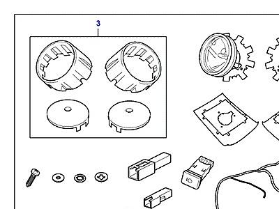 A01096 KIT-FOG LAMPS-FRONT  Freelander 1 (L314)