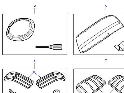 A01100 LAMP GUARDS  Freelander 1 (L314)