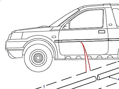 A01145 RUBBING STRIPS  Freelander 1 (L314)