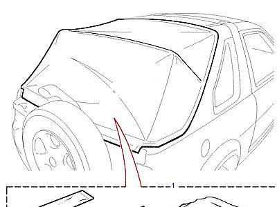 A01155 SHOWER CURTAIN  Freelander 1 (L314)