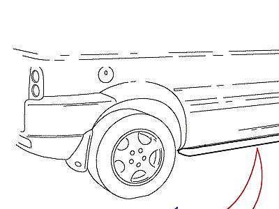 A01160 SIDE PROTECTORS  Freelander 1 (L314)