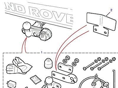 A01205 TOWING BALL KIT-FIXED  Freelander 1 (L314)