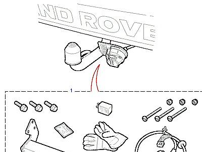 A01215 TOWING BALL KIT-SWAN NECK-FIXED  Freelander 1 (L314)