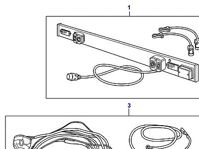 A01220 TOWING ELECTRICS KIT & BOARD CARRIER  Freelander 1 (L314)