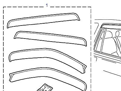 A01230 WIND DEFLECTORS  Freelander 1 (L314)