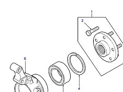 B02015 HUB & STEERING KNUCKLE  Freelander 1 (L314)