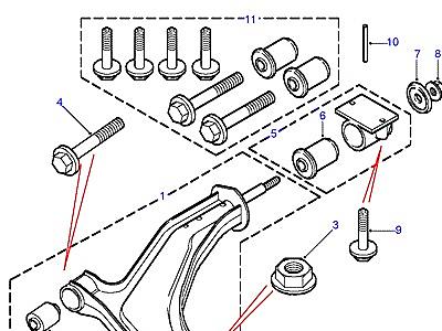 B03010 RADIUS ARMS & LINKS  Freelander 1 (L314)