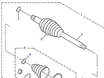 B05015 DRIVE SHAFTS  Freelander 1 (L314)