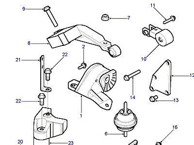 C02010 ОПОРА ДВИГАТЕЛЯ  Freelander 1 (L314)