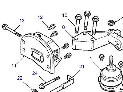 C02015 ОПОРА ДВИГАТЕЛЯ  Freelander 1 (L314)